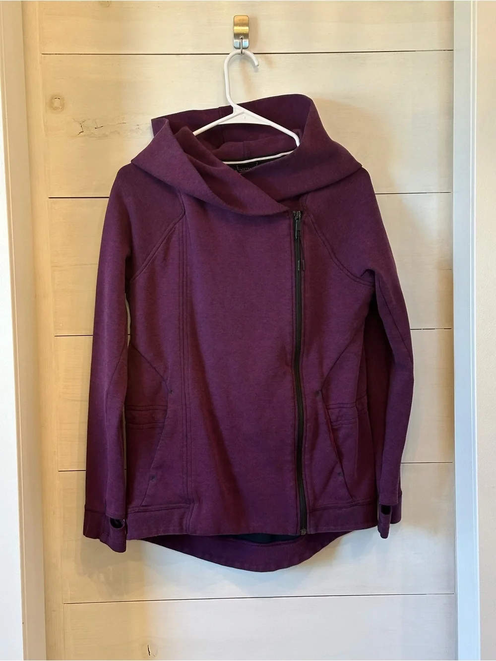 Long Nike Purple Wrap Hoodie